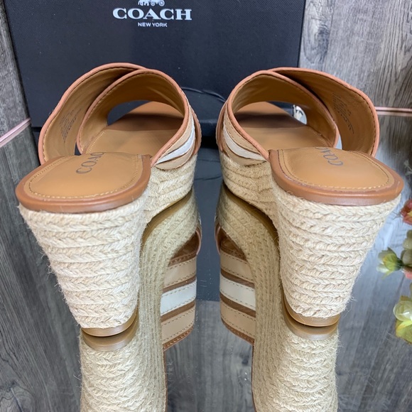 🛍 COACH FLORENTINE MAT CF/MAT CLF SADDLE/BEECHWOO - Picture 3 of 8
